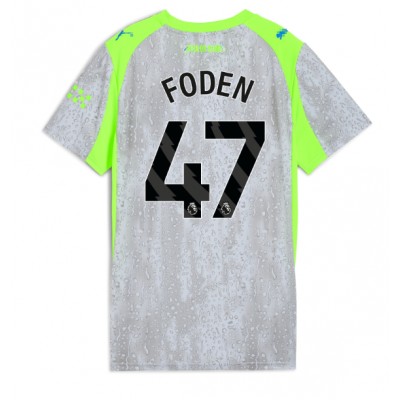 Ženski Nogometni dresi Manchester City Phil Foden #47 Tretji 2025-26 Kratek Rokav Ženski Nogometni dresi Manchester City Phil Foden #47 Tretji 2025-26 Kratek Rokav